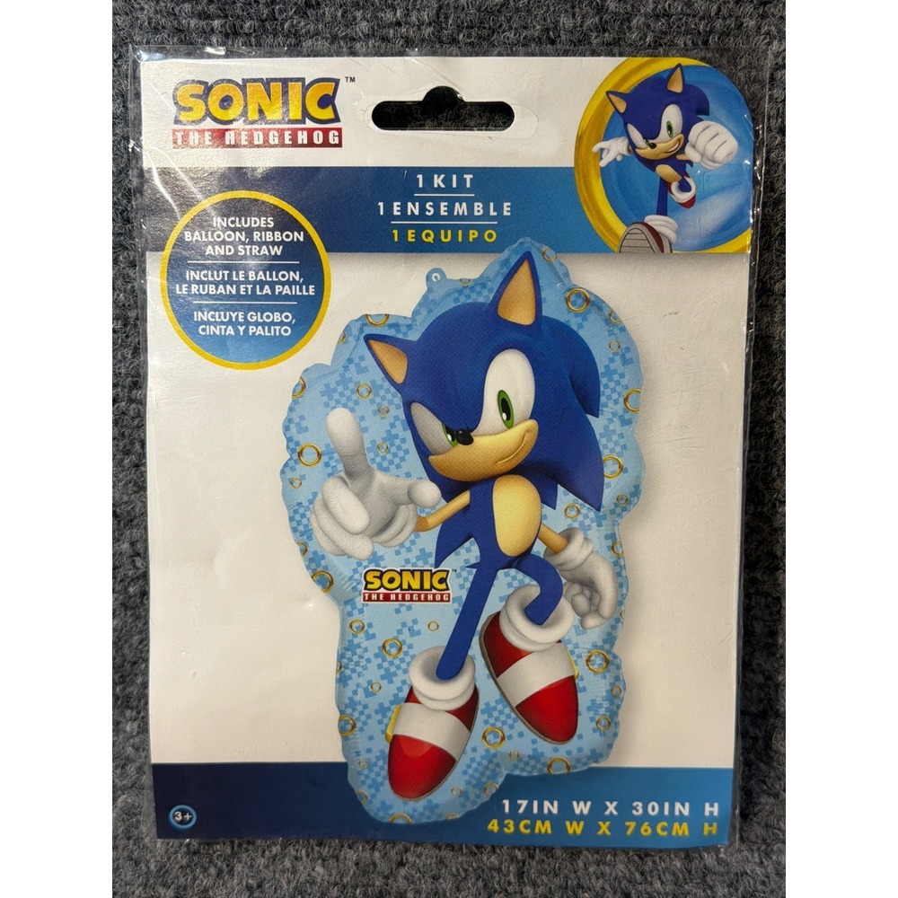 Sonic The Hedgehog 30"‎ Balloon Kit Birthday Party Decoration